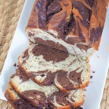 Banana Chocolate Marble bread recipe