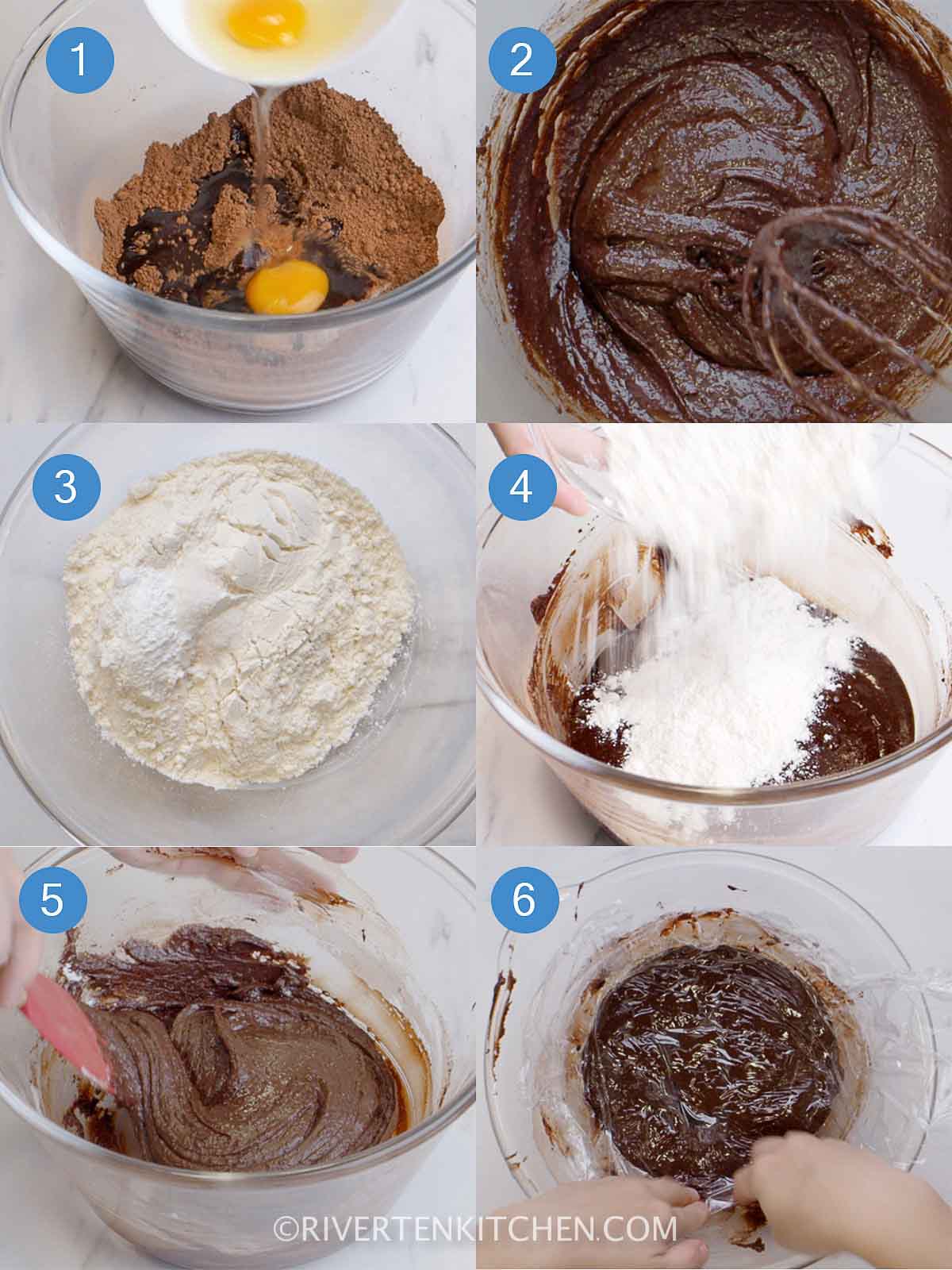 steps on how to make chocolate cookie dough
