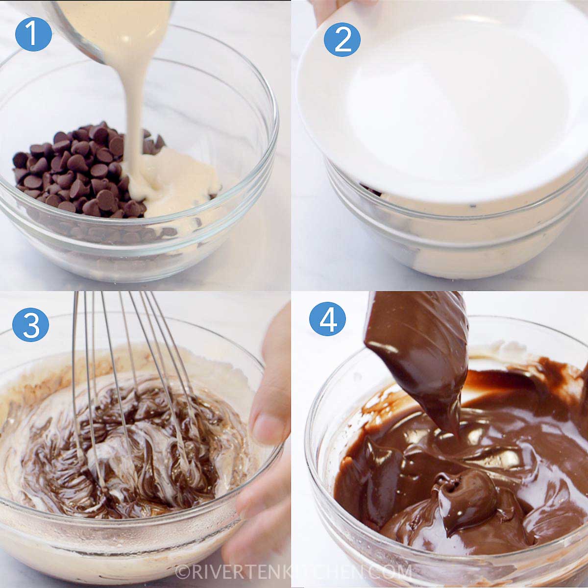 steps on how to make ganache frosting